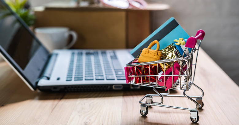 Marketing digital y compra con tarjeta