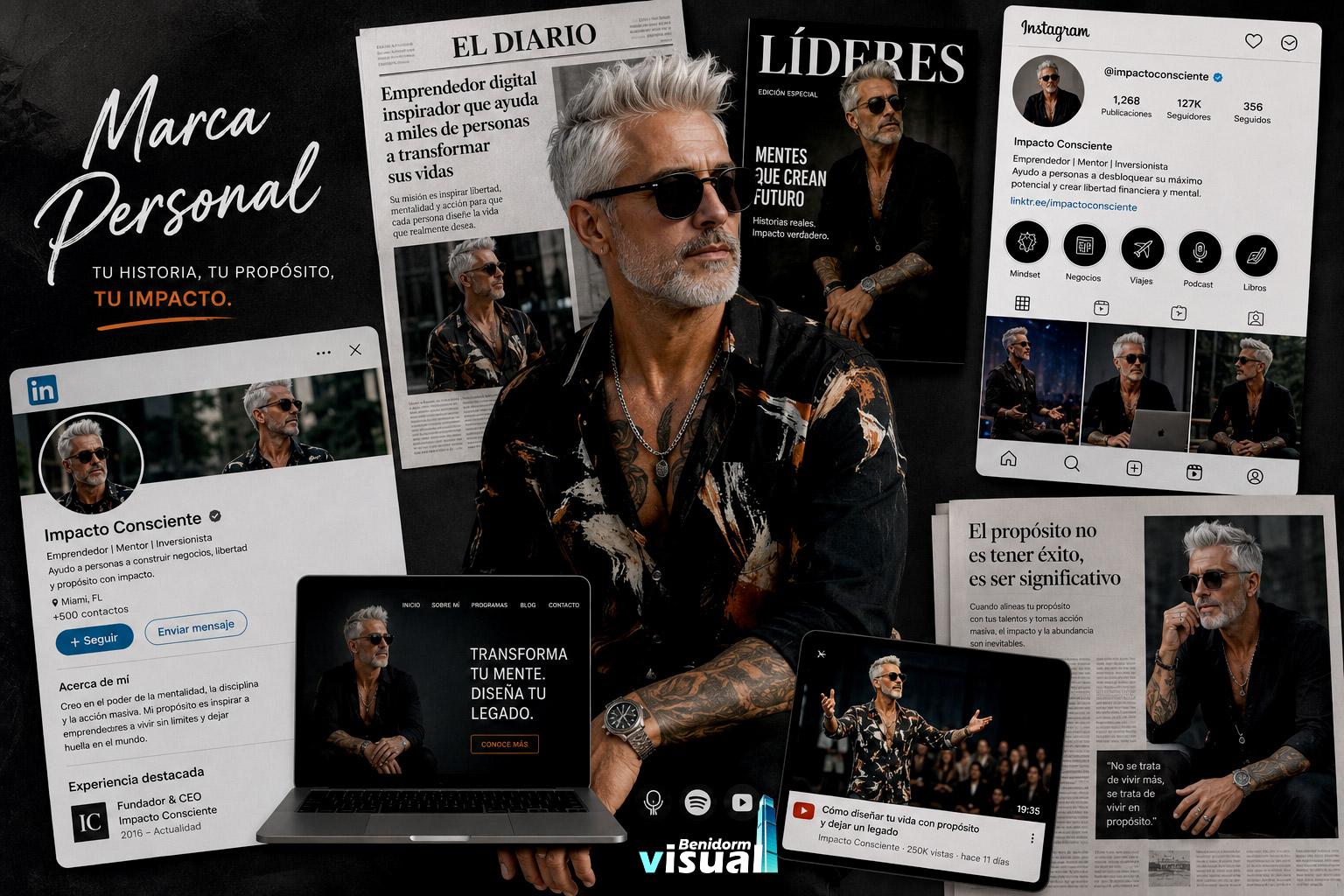 Hombre maduro emprendedor